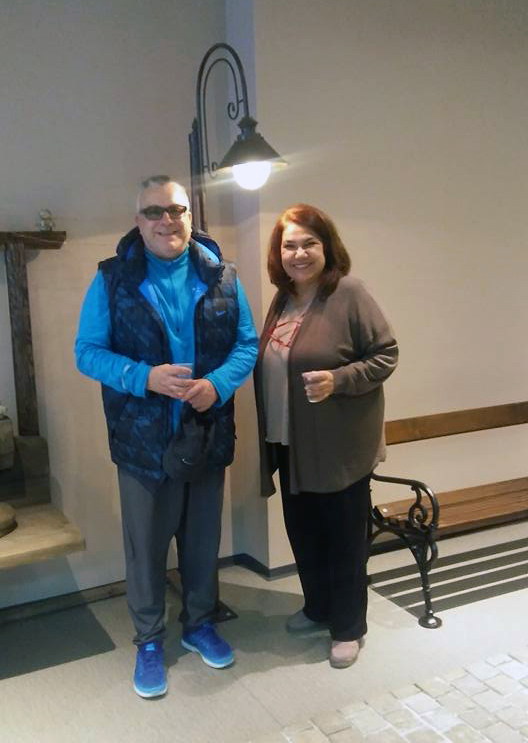 Актьорите Владо Пенев и Марта Вачкова в Интерактивния музей на индустрията © ИМИ - Габрово