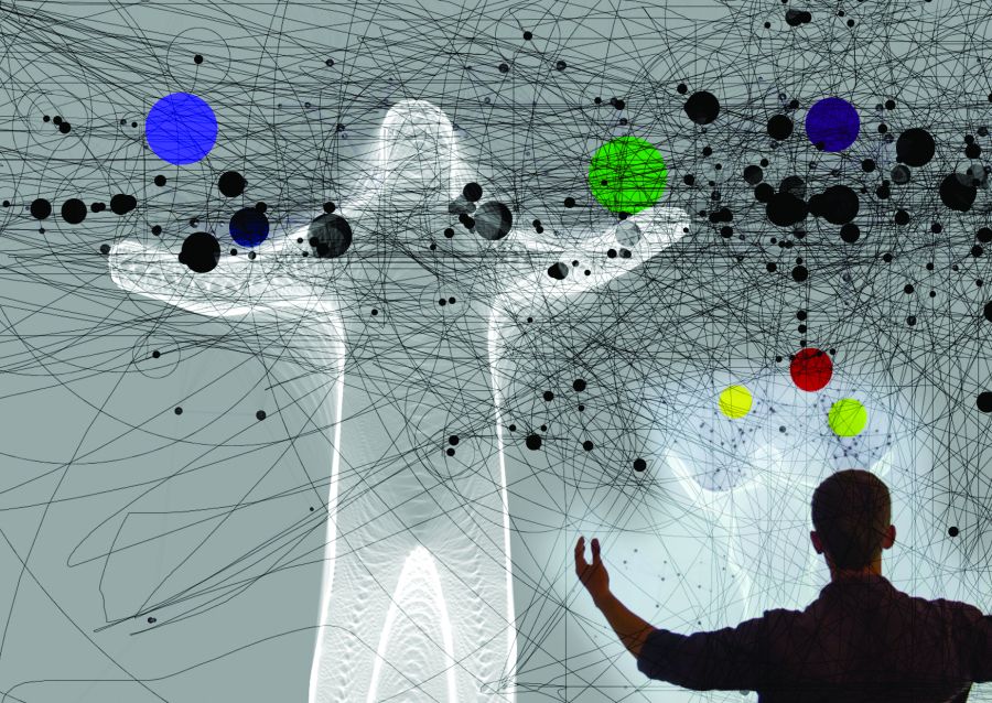 Дигитална инсталация „Интерактивно-генеративни формации“ в Дом на хумора и сатирата Габрово