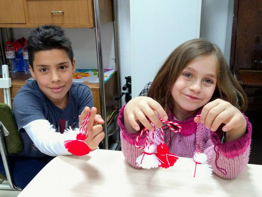 Детско арт ателие за мартеници в ХГ "Христо Цокев"